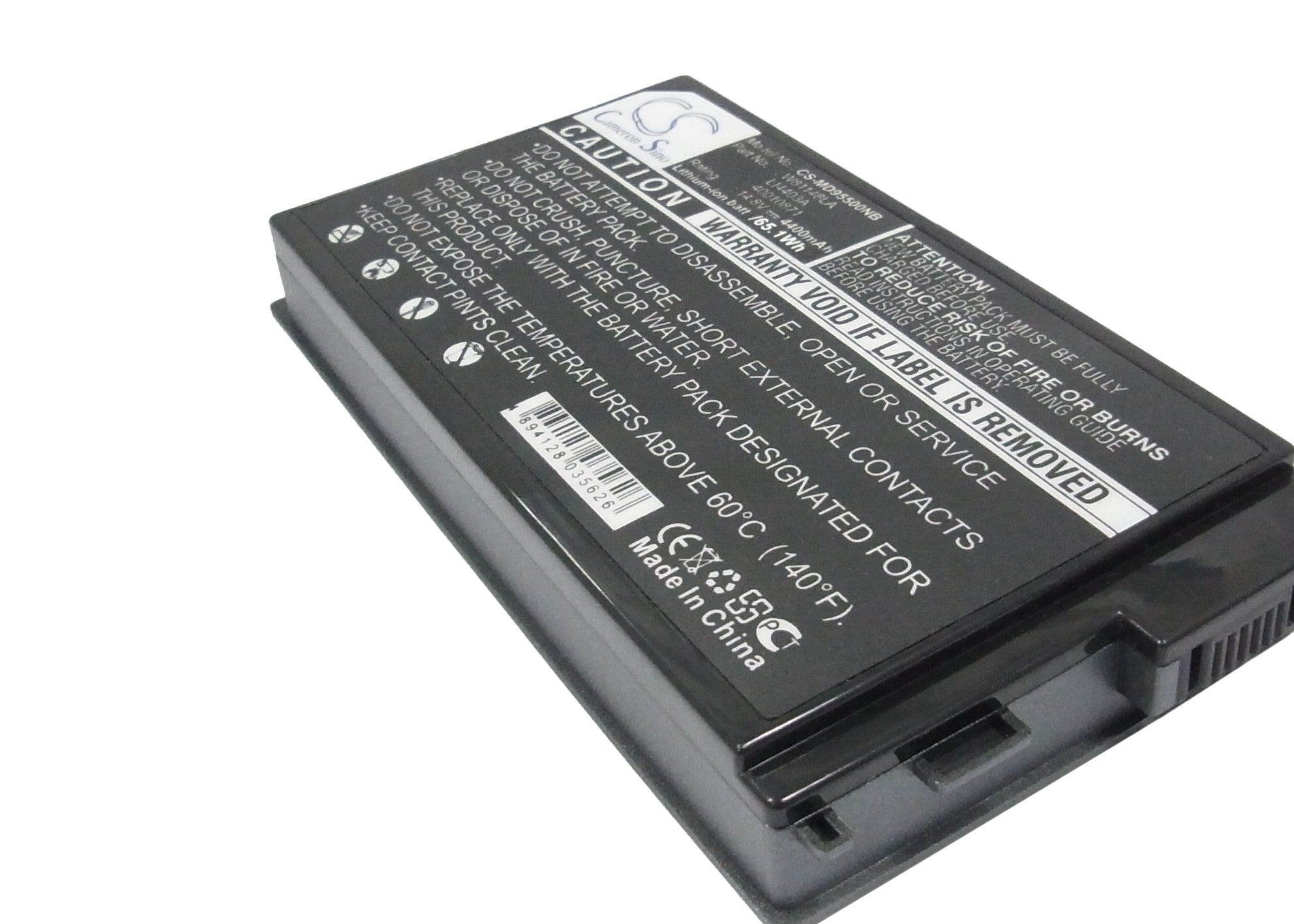 4400mAh 14.8V Li-ion Replacement Battery for Medion MD95500 MD95292 RAM2010 RIM2000 Series Notebook - High Capacity Laptop Battery