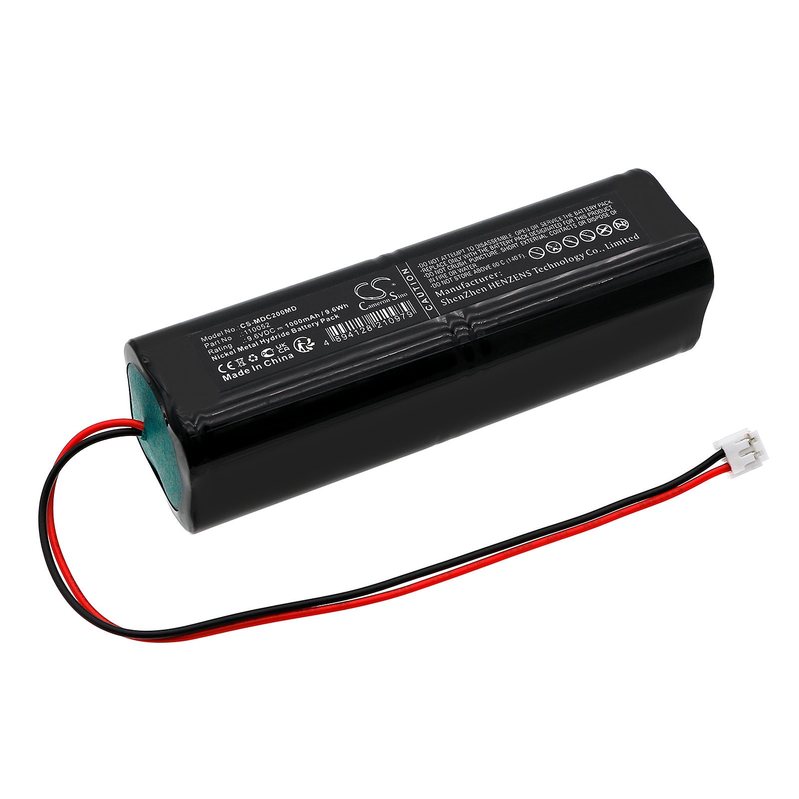 MGVG Doring Combimat 2000 Replacement NiMH Battery (9.6V, 1000mAh) - Medical Grade, Replaces 110052 & 110278
