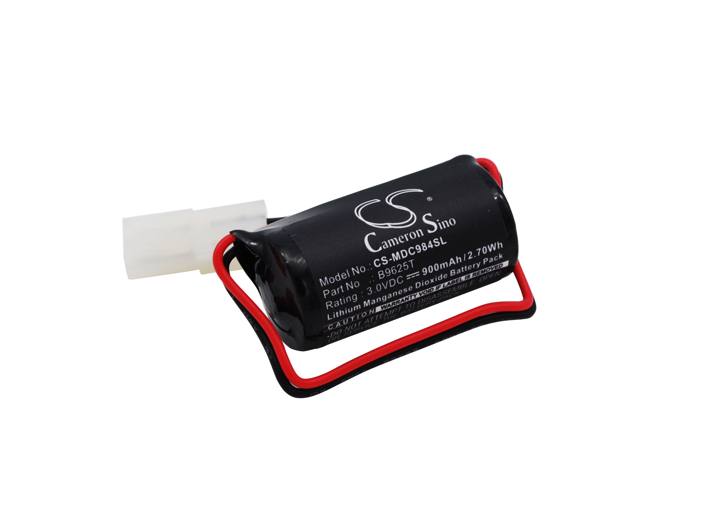 900mAh 3.0V PLC Battery Replacement for Modicon 884, 984X-008, ASC11/BASIC, B885, S929 - Lithium Manganese Dioxide
