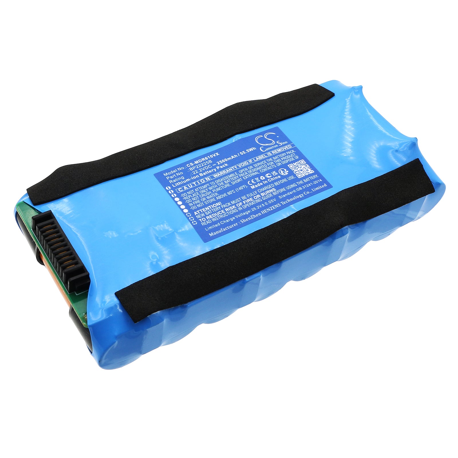 2500mAh 22.2V Li-ion Replacement Battery for Media G3X6, GX3, R6 Max, FC6 Vacuum Cleaners BP22225B