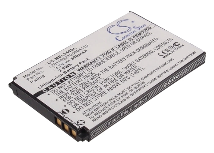 Elson EL340 & Mobistel EL340 Series Mobile Phone Replacement Battery - 800mAh 3.7V Li-ion Backup