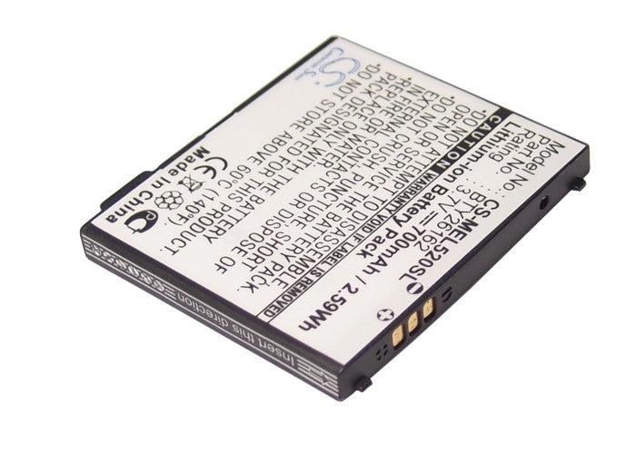 700mAh Replacement Battery for Emporia Elson EL520 Smartphone - 3.7V Li-ion BTY26162 - Extended Life, Grade A Cell