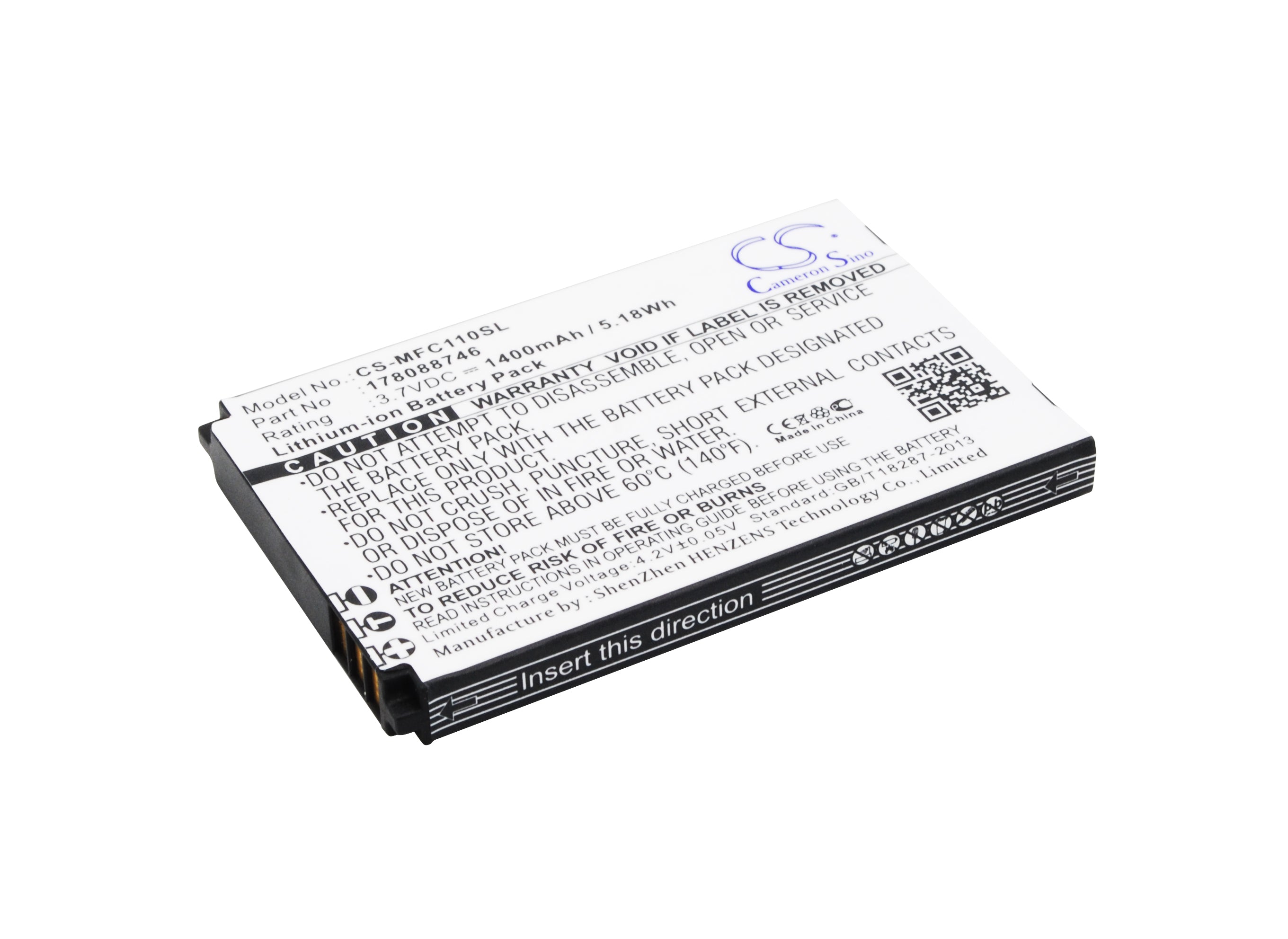 Mobiwire Cygnus Mini Battery: 1400mAh 3.7V Li-ion Replacement - Mobile Smartphone Power