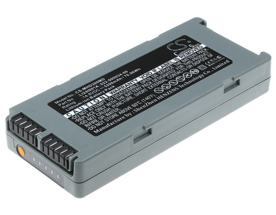14.8V 5200mAh Li-ion Replacement Battery for Mindray BeneHeart D3, D1, D2 Defibrillators - Long Life Power