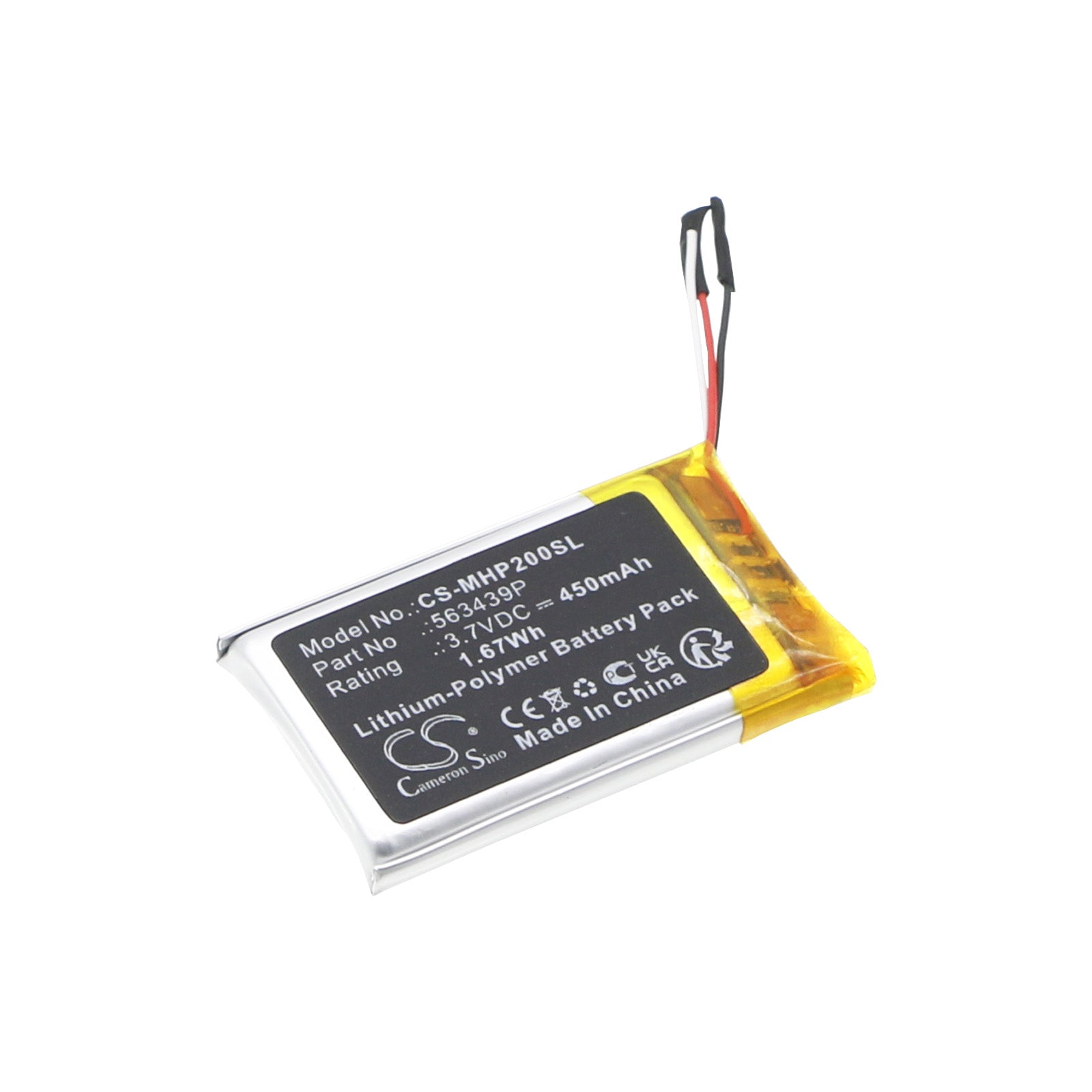 Microsoft Surface Headphones 2 Replacement Battery - 450mAh, 3.7V Li-Polymer Wireless Headset Power