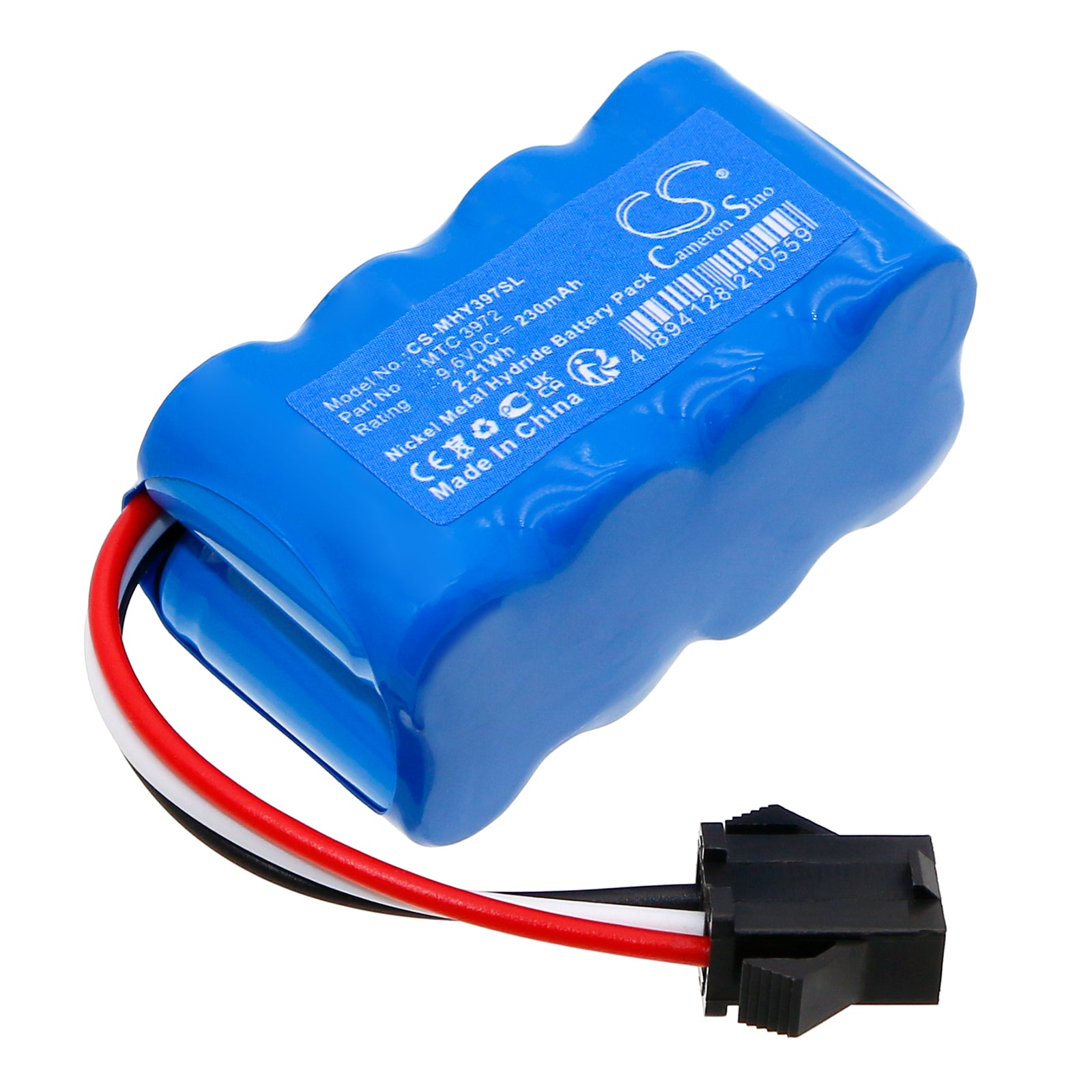 Megatech Hydro-Fly 9.6V 230mAh NiMH Replacement Battery for RC Airplanes & Helicopters - MTC 3972 Compatible