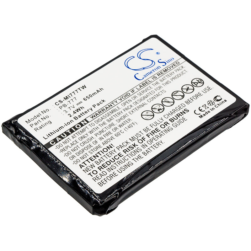 650mAh Replacement Battery - Midland 777, PMR446+ Two-Way Radios, 3.7V Li-ion, Emergency Communication Power