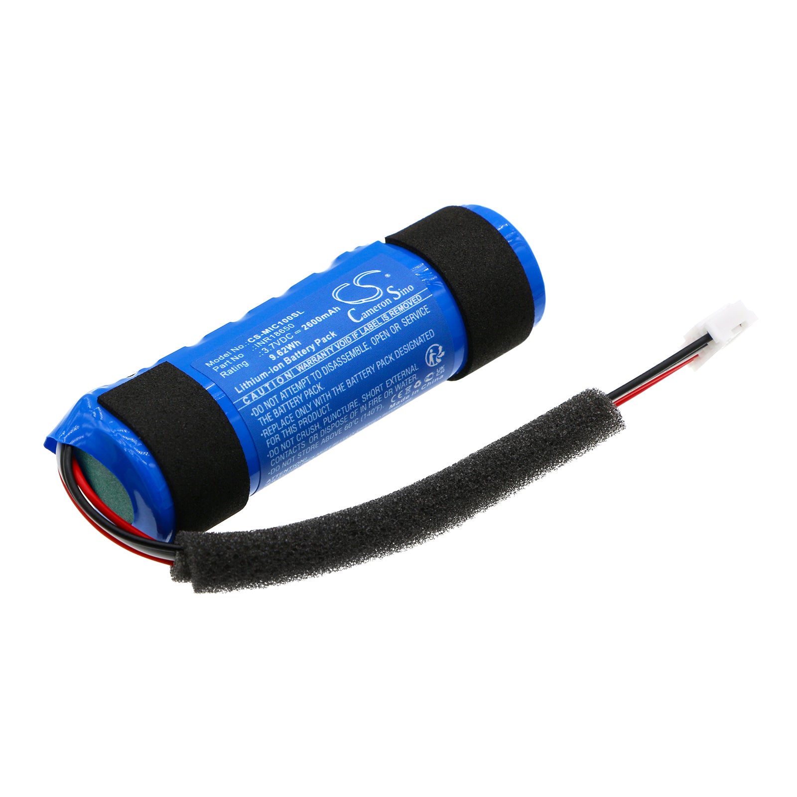 2600mAh Replacement Battery for Monster ICON Bluetooth Speaker - INR18650 3.7V Li-ion - Speaker Repair Part