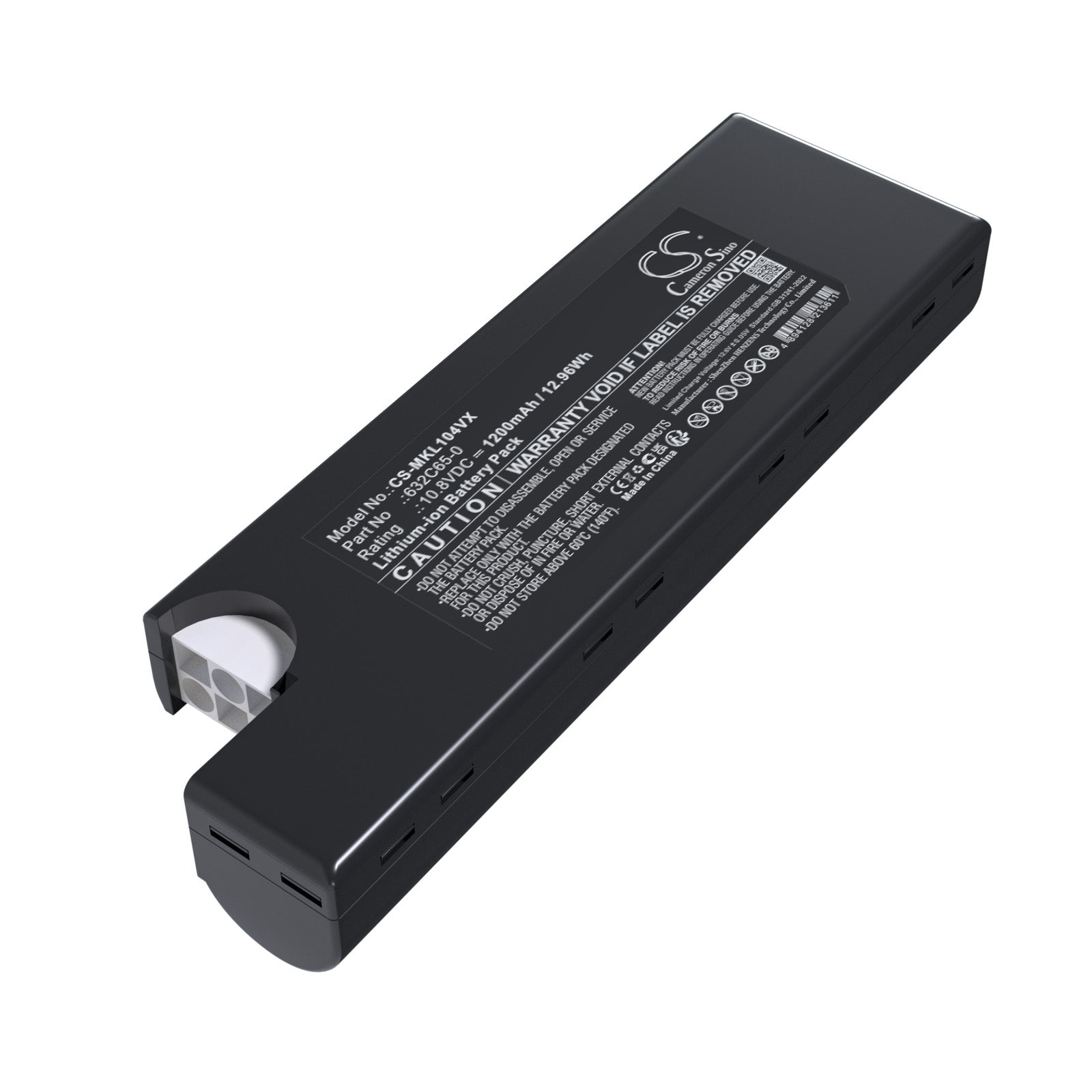 10.8V 1300mAh Replacement Battery for Makita CL104D Vacuum - Cordless Cleaner Power, 632C65-0 Li-ion