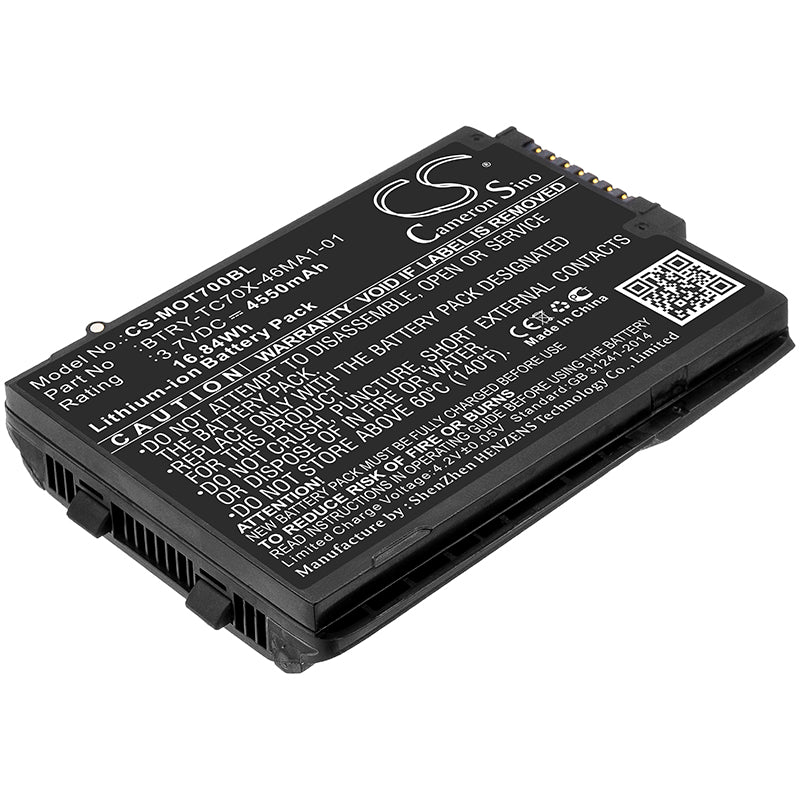4550mAh Extended Battery for Motorola TC70, TC75, TC70x, TC72 Barcode Scanners - 3.7V Replacement