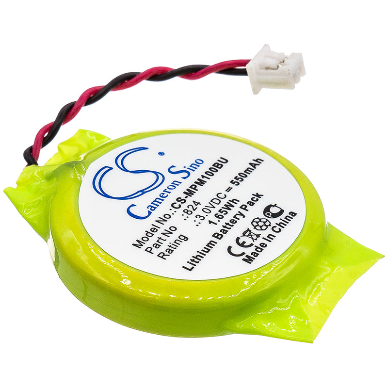 VeriFone VX600BT & Motorola MPM-100 Battery - 550mAh 3.0V Lithium Backup (32.2x24.7x6.2mm)