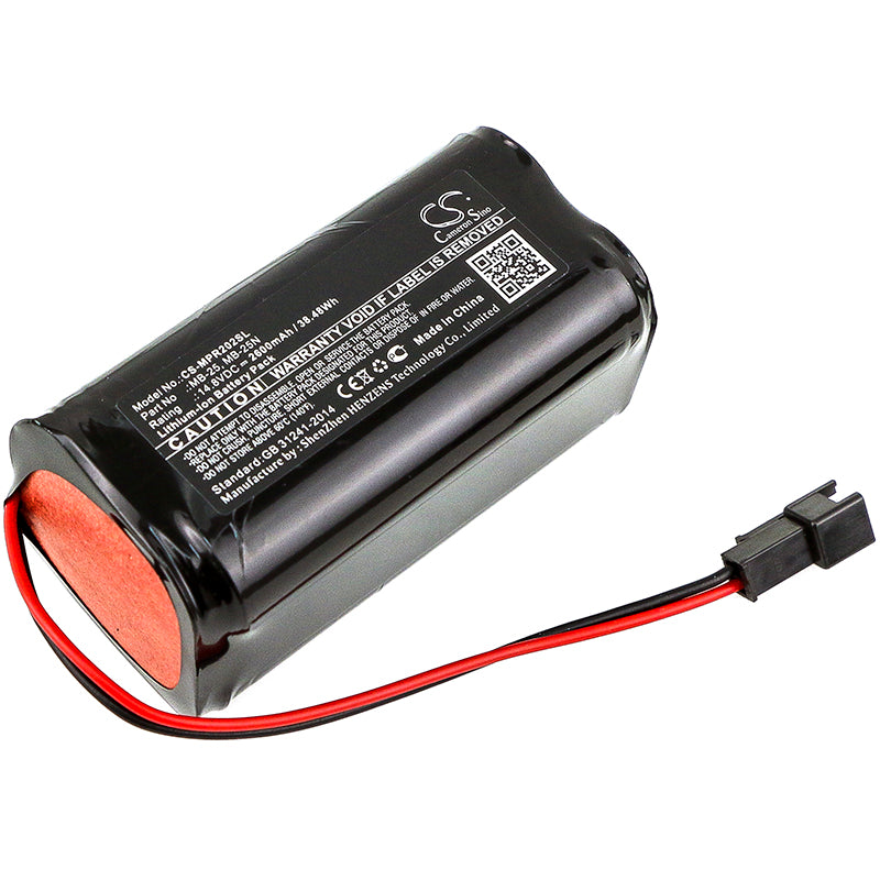 2600mAh 14.8V Li-ion Battery - Mipro MA-101B, MA-202/BS Speaker Replacement (MB-25/N Compatible)