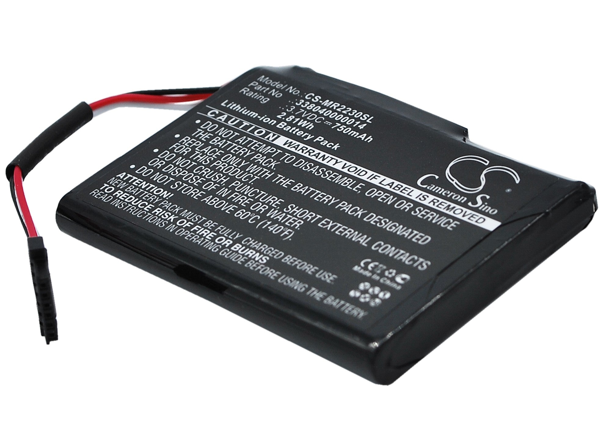 750mAh Li-ion Replacement Battery for Magellan RoadMate 2230/2230T-LM GPS - 3.7V, Navigator Repair Part