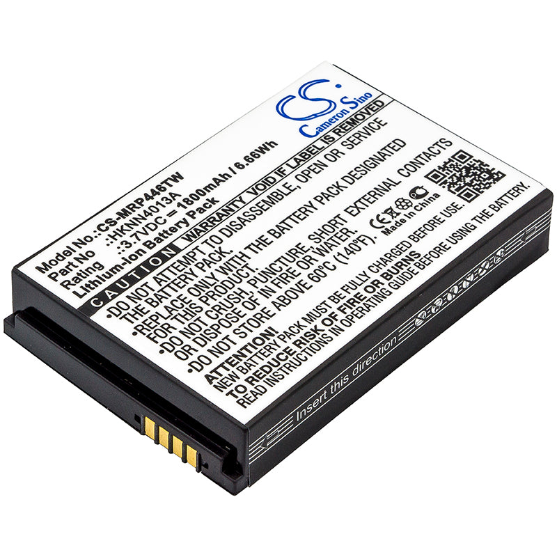 1800mAh Li-ion Replacement Battery for Motorola SL Series Radios - SL1M, SL2K, TLK100, SL7500, CLP Series, FNB-V142Li, 3.7V