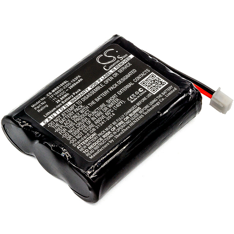 2600mAh 11.1V Replacement Battery for Marshall Stockwell Bluetooth Speaker - TF18650-2200-1S3PA Li-ion Rechargeable Power Pack