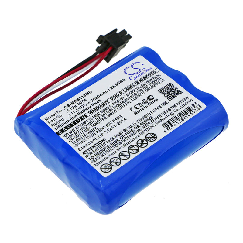 2600mAh Replacement Battery for Masimo SEDLine Patient Monitor - 11.1V Li-ion