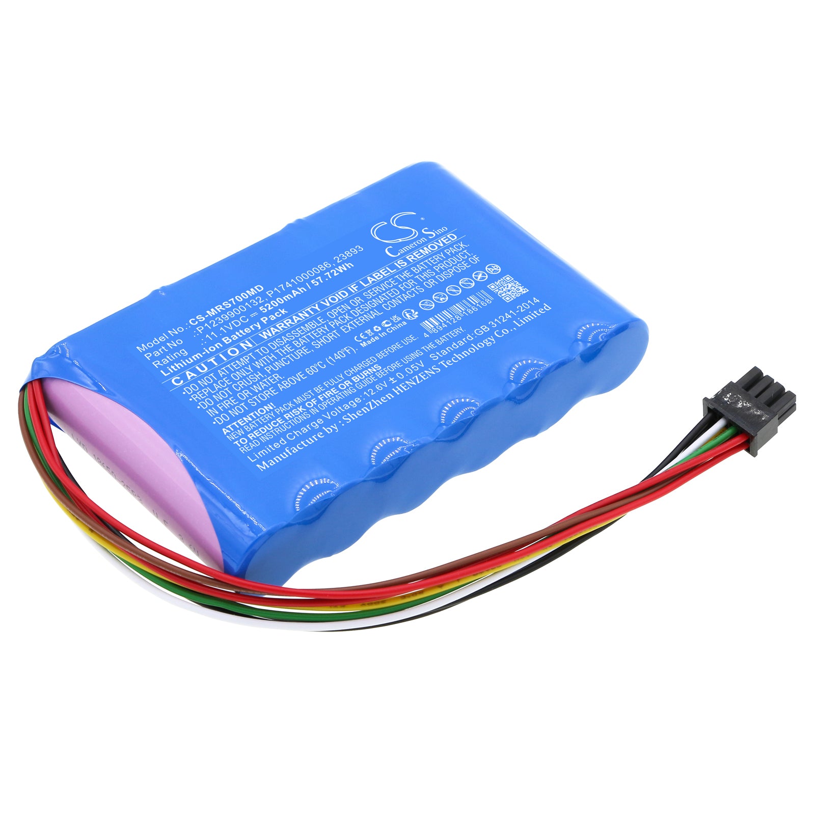 5200mAh Replacement Battery for Masimo RDS-7 & Root Patient Monitors - 11.1V Li-ion, 57.72Wh
