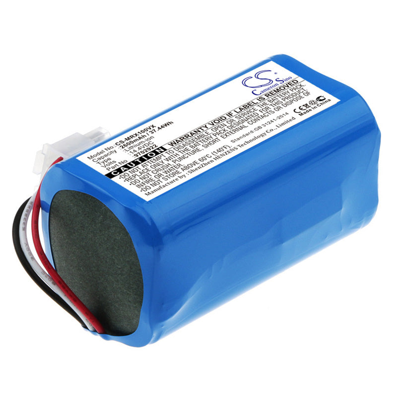 High Capacity 2600mAh Replacement Battery for Miele Scout RX1, RX2, RX3 Robotic Vacuum - 14.4V Li-ion Upgrade