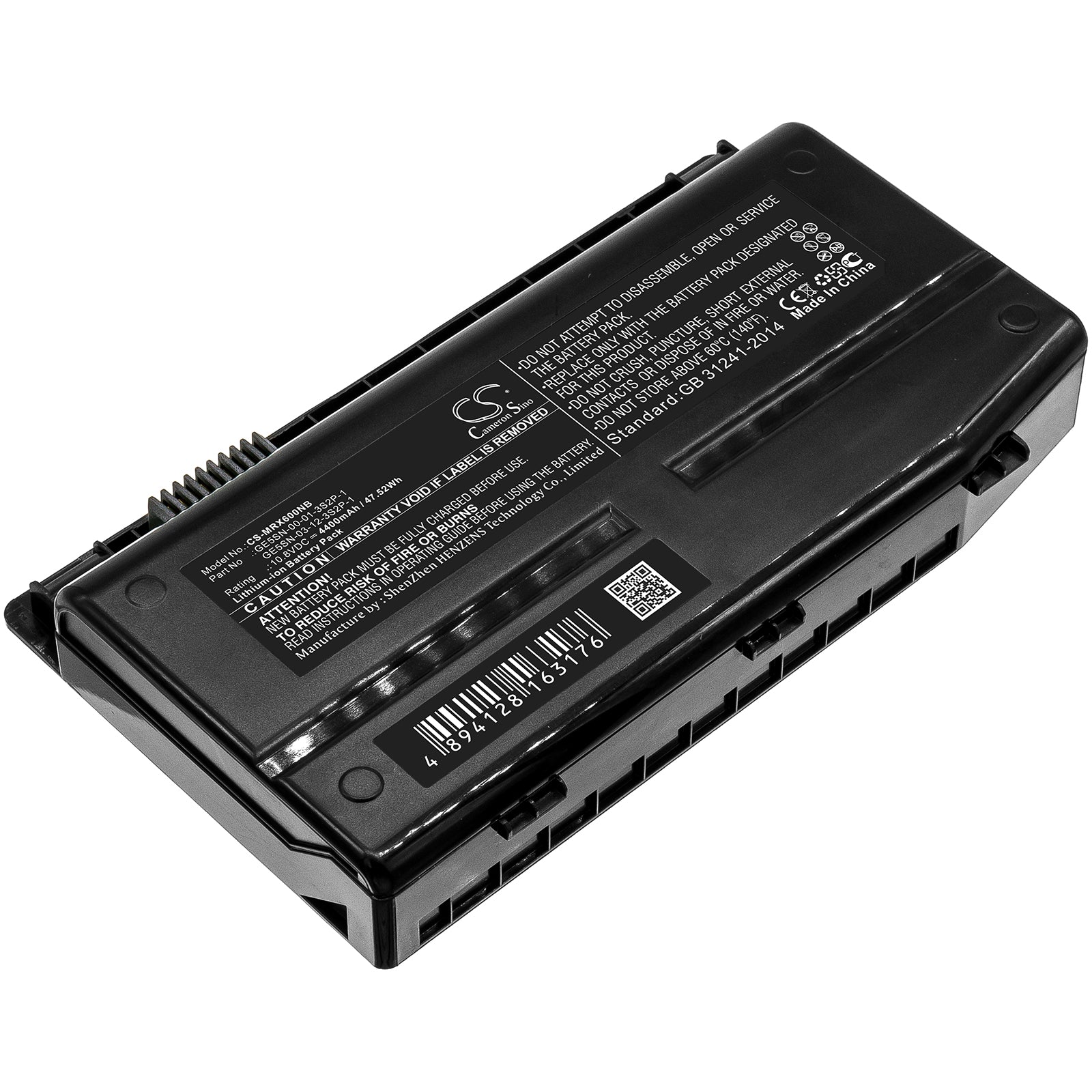 4400mAh 10.8V Li-ion Battery for Machenike F117/Mechrevo X6Ti/Terrans Force T57/Vulcan T2 Laptop - Replacement Power