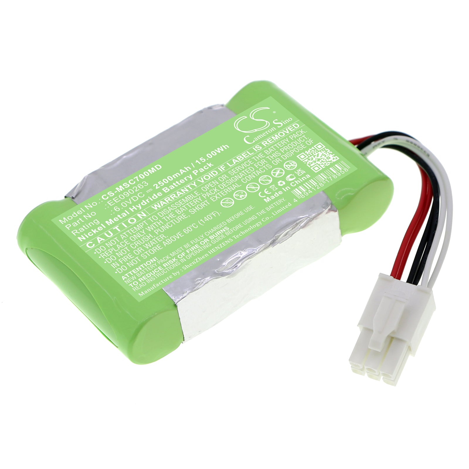 6V 2500mAh Ni-MH Battery Power Pack for Siemens SC7000 & SC9000 Patient Monitor - Reliable Replacement