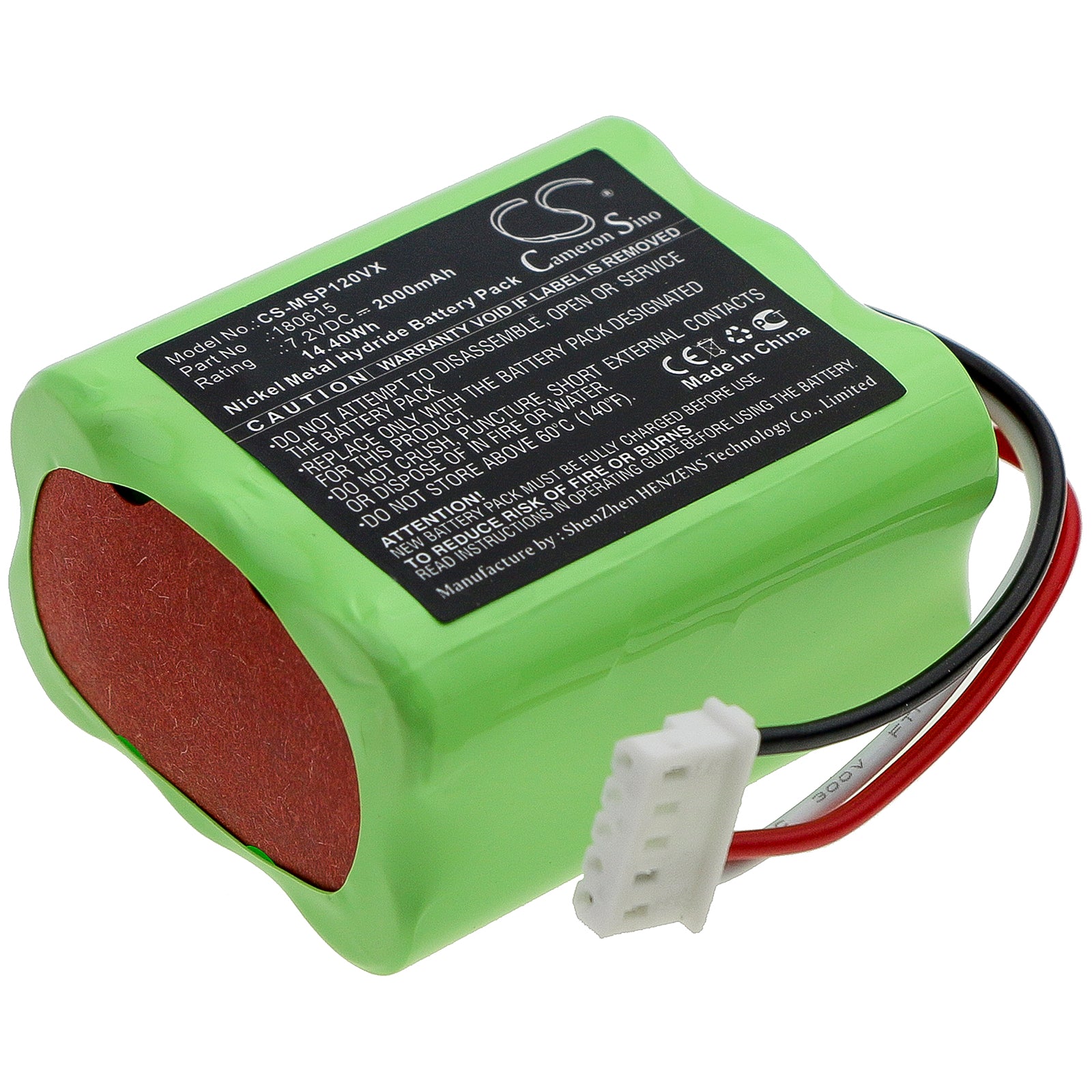 2000mAh 7.2V Ni-MH Replacement Battery for Mamibot Sweepur 120 Robotic Vacuum - High Capacity Power