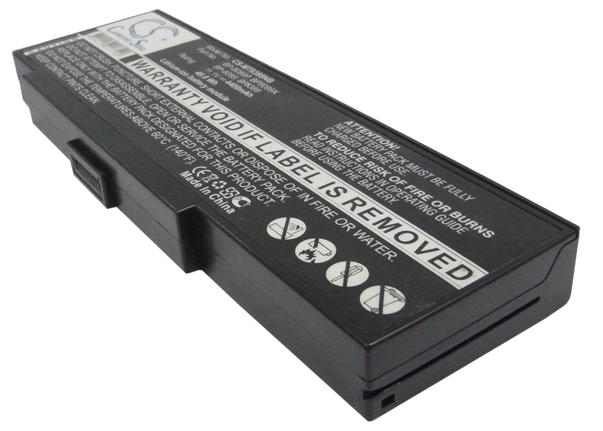 4400mAh Laptop Battery for Advent MiNote, Packard Bell EasyNote - 11.1V 48.84Wh Replacement