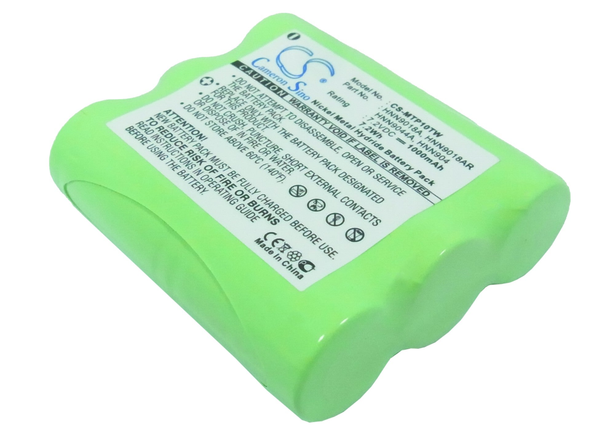 7.2V 1000mAh Ni-MH Battery for Motorola Radius SP10, HT10, CP50, SV10 Two-Way Radios