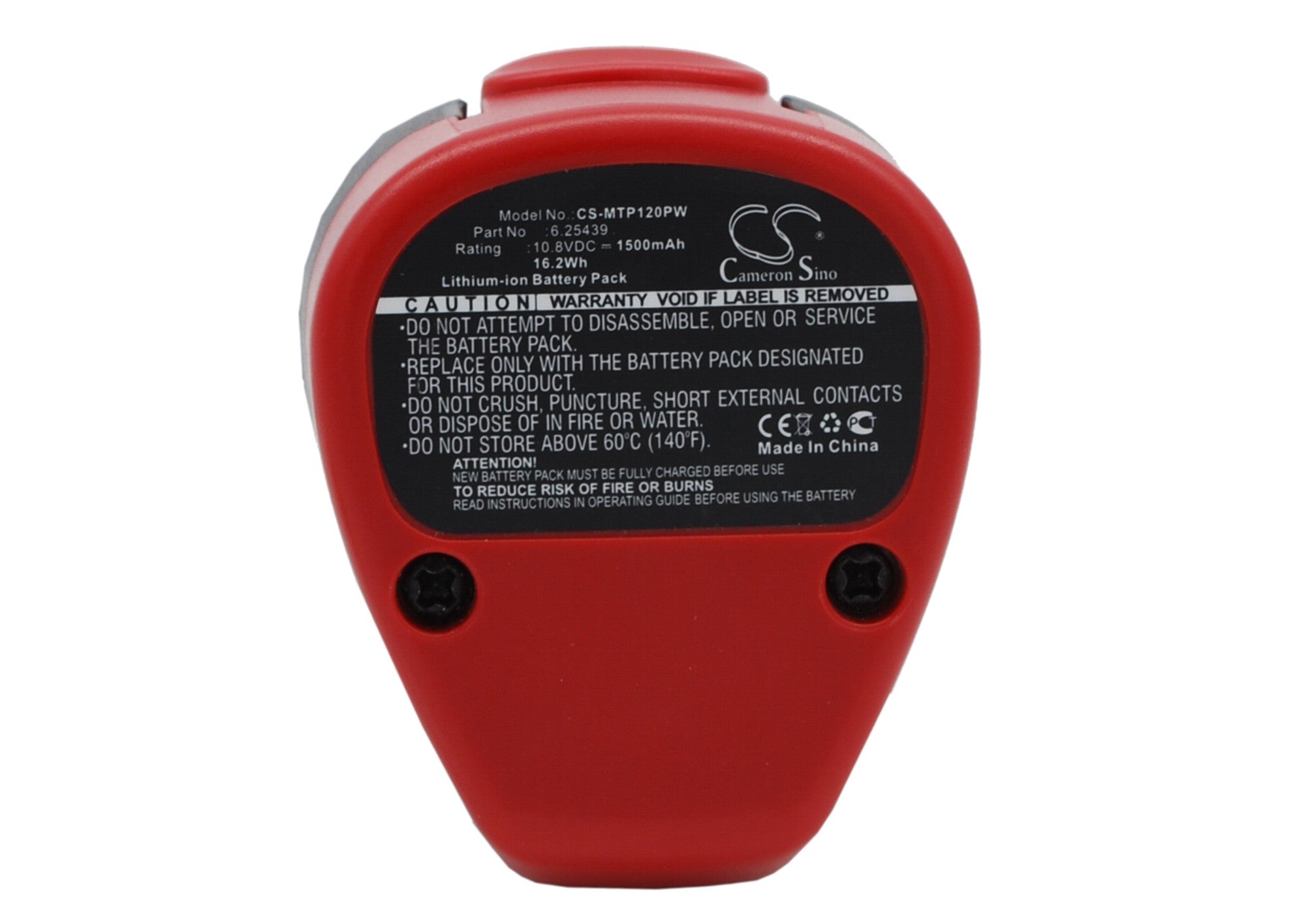 1500mAh 10.8V Li-ion Replacement Battery Pack for Metabo PowerImpact & Maxx 12 Series Cordless Tools