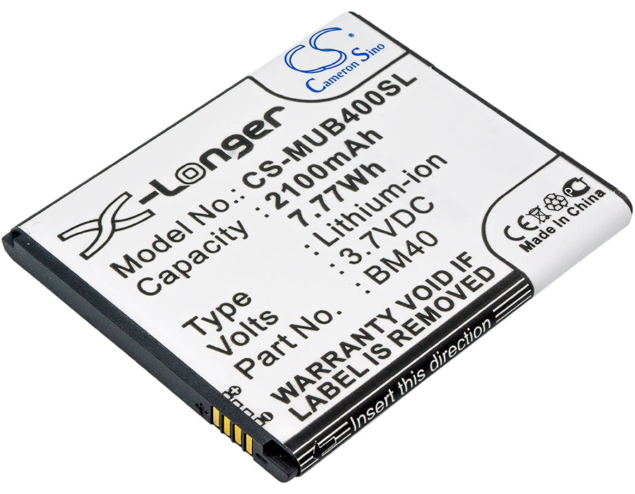 2100mAh Replacement Battery for Xiaomi Redmi 1S & 2A - 3.7V Li-ion BM40/BM41 Smartphone Battery