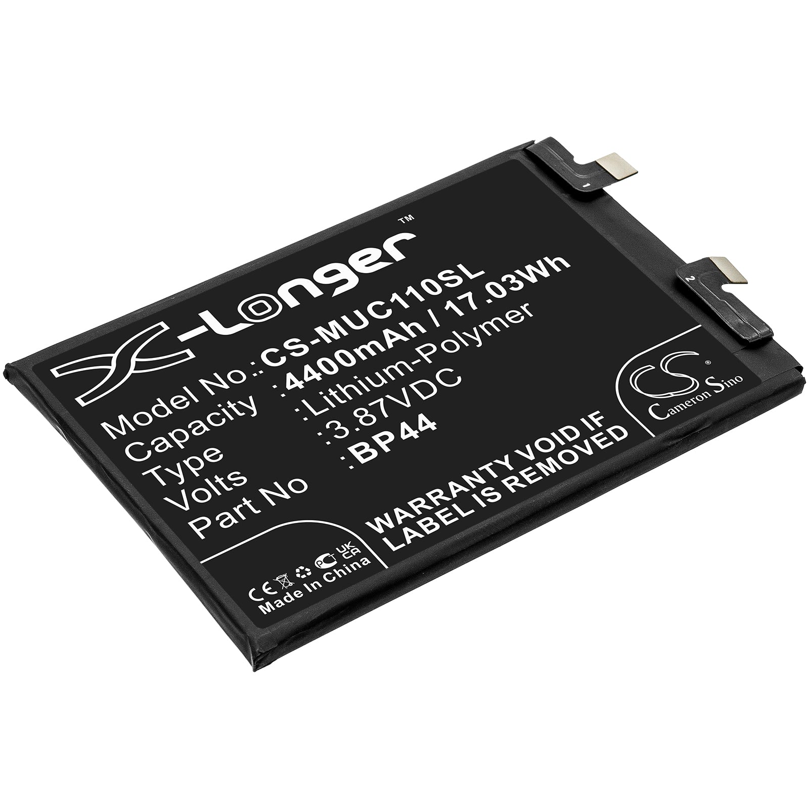 Xiaomi Civi 5G & CC11 Battery - 4400mAh Replacement Li-Polymer, 3.87V, High Capacity Power