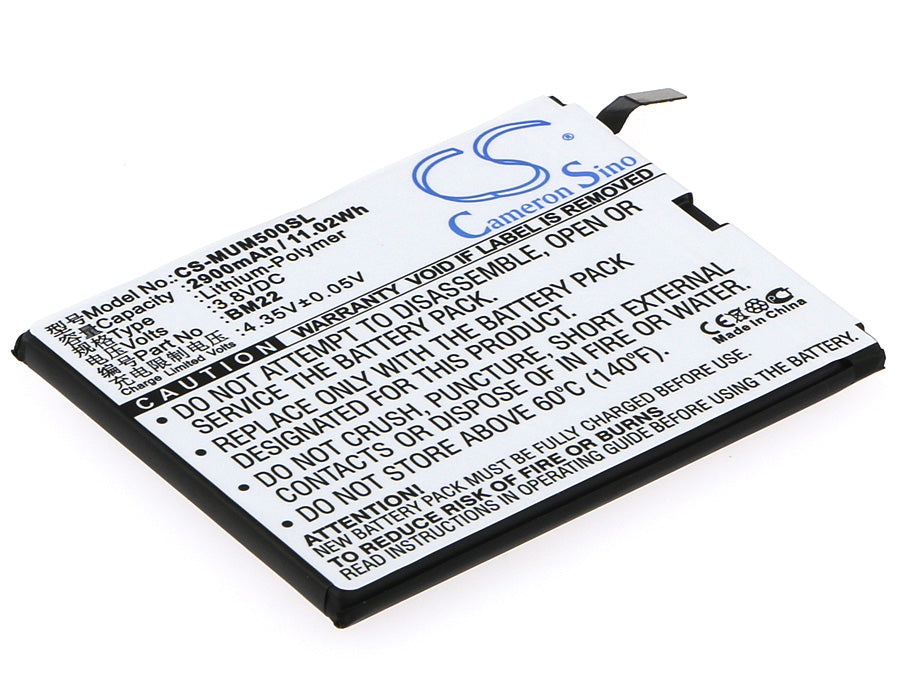 2900mAh Replacement Battery for Xiaomi Mi 5/Mi 5 Pro/Gemini BM22 - 3.8V Li-Polymer