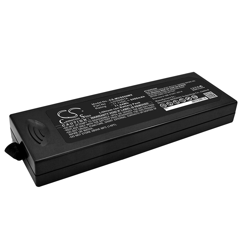 6400mAh Li-ion Replacement Battery for Mindray VS800 & WATO EX Anesthesia - 11.1V, 71.04Wh