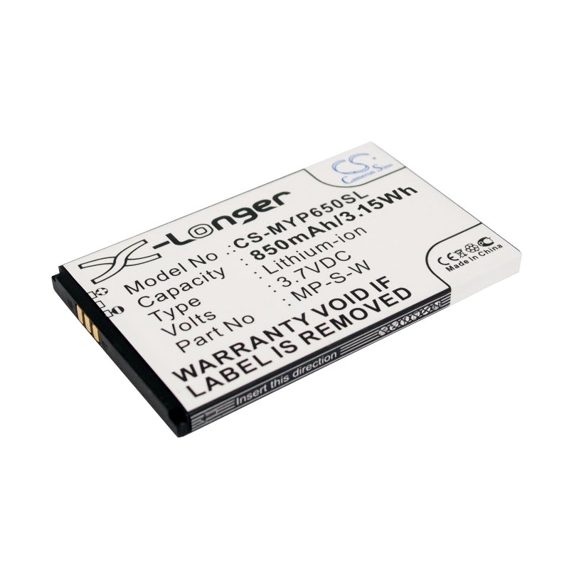 MyPhone 6500 Mobile Phone Battery - 850mAh, 3.7V Li-ion - Replacement Power Pack