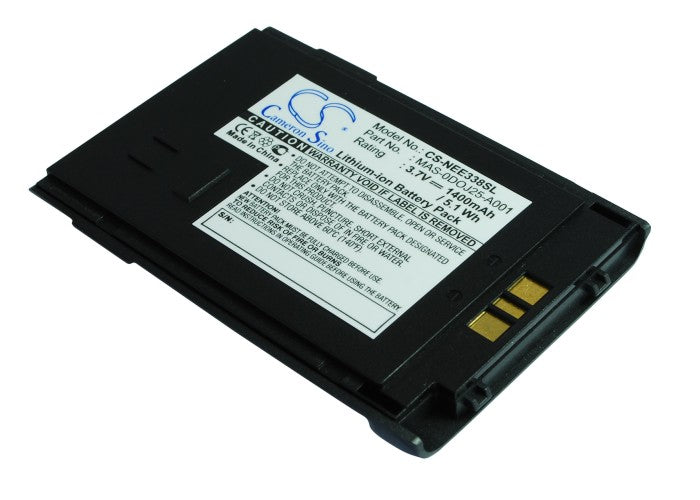 1400mAh Replacement Battery for NEC E338 Mobile Phone - 3.7V Li-ion - MAS-0DOJ25-A001 - Phone Power Solution