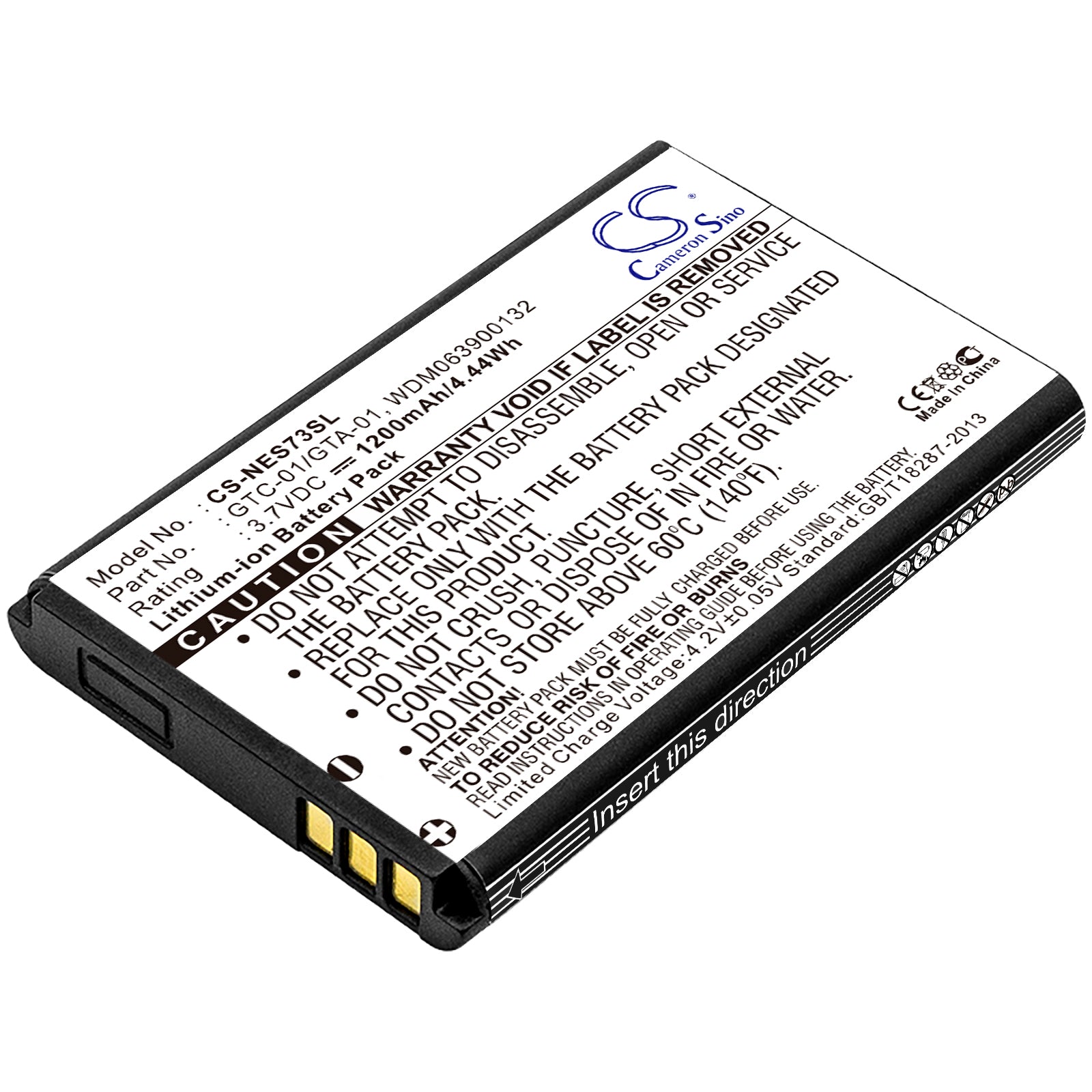 Neo 1973 Mobile Phone Battery - 1200mAh 3.7V Li-ion Replacement - GTC-01/GTA-01 Compatible