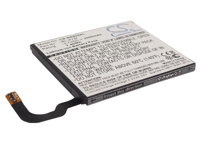 2000mAh Replacement Battery for Nokia Lumia 925 & 925T - 3.7V Li-ion - BL-4YW Compatible, Phone Repair Part