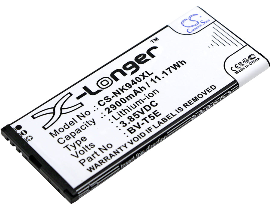 2900mAh Replacement Battery for Lumia 950/XL & 940 - RM-110 Series, BV-T5E, 3.85V Li-ion - Phone Repair