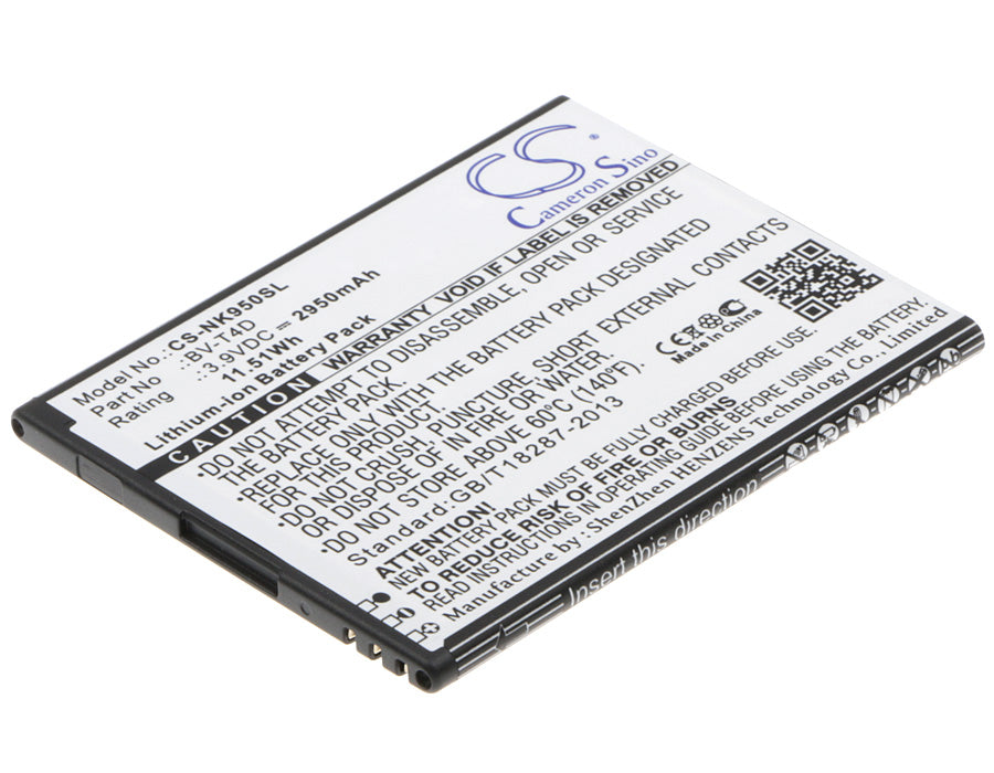 2950mAh Replacement Battery for Microsoft Lumia 950 XL & Dual SIM Cityman - 3.9V Li-ion, Phone Battery