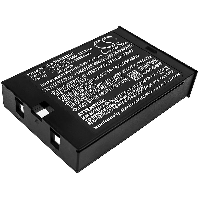 12V 3000mAh Ni-MH Replacement Battery for Nihon Kohden BSM-4000 Lifescope & TEC 825 Defibrillator