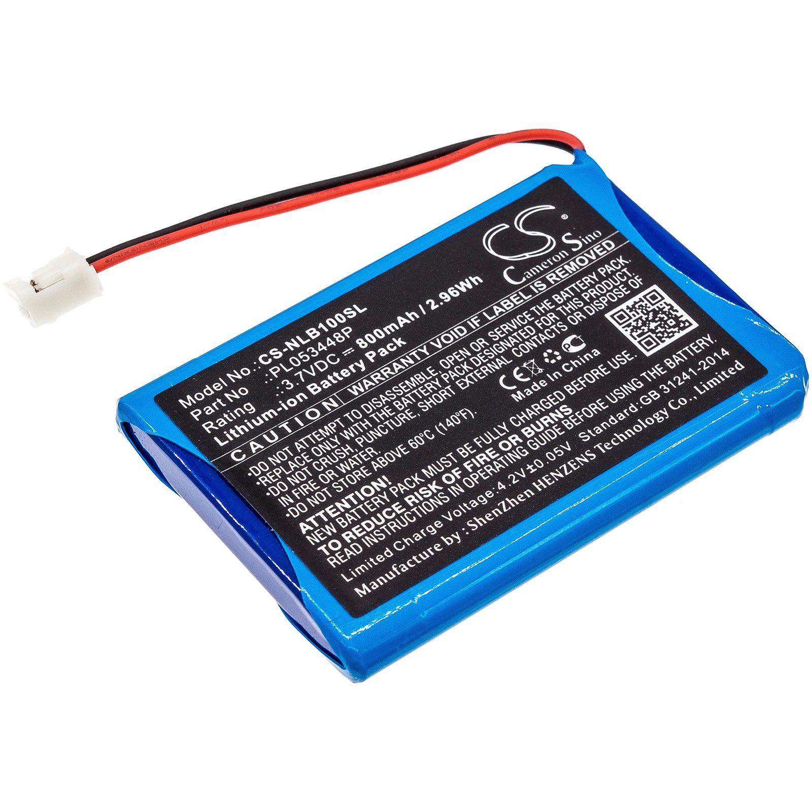 800mAh Replacement Battery - Nolan N-COM B1, N43, N85, N103 Series Motorcycle Helmet Headsets, Quick Install