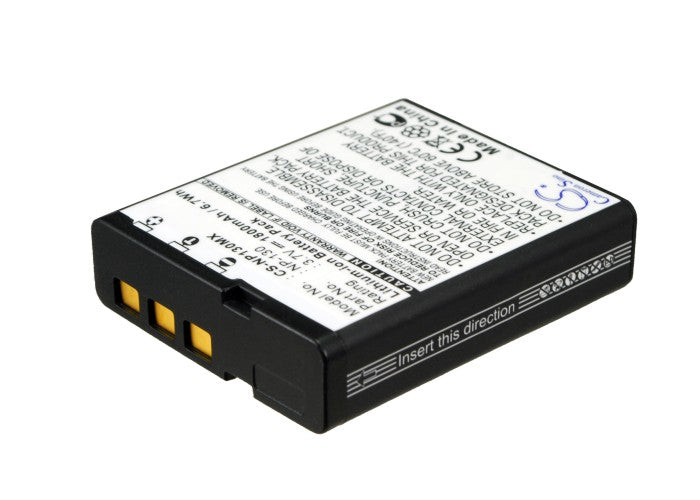 1800mAh Replacement Battery for Casio Exilim Cameras: EX-H30, EX-ZR100, EX-ZR200 - 3.7V Li-ion Digital Camera Power