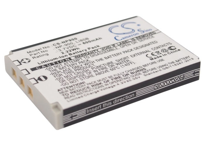 600mAh Replacement Battery for Acer, Maginon & Minox Cameras (3.7V, 2.22Wh) - CS 6531-N Compatible Li-ion Power