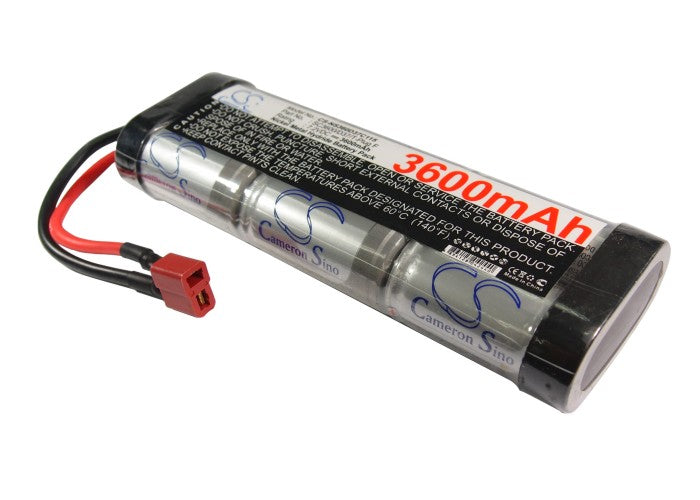 7.2V 3600mAh Ni-MH Battery Pack for RC Cars - High Capacity Power, CS-NS360D37C115 (134.39x45.36x24.11mm)