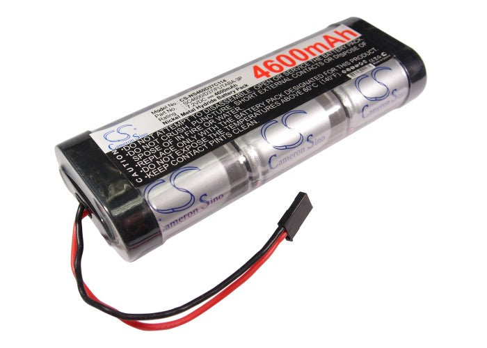 4600mAh 7.2V Ni-MH Battery for RC Cars: CS-NS460D37C114 High Capacity Racing Pack, 136.8x47.5x25mm