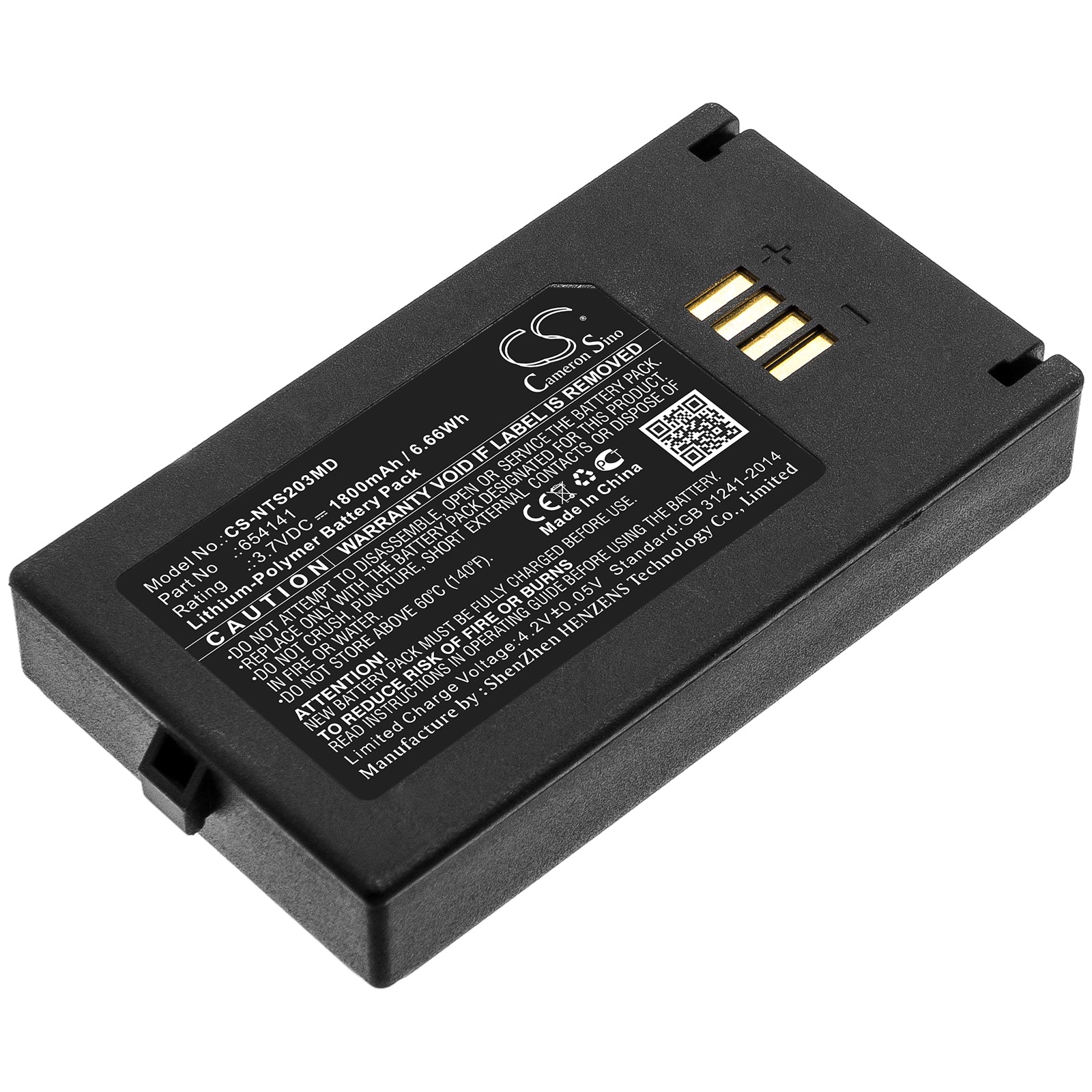 Nova StatStrip Glucose Meter Battery: 1800mAh, 3.7V Li-Polymer, 6.66Wh, TPS-2003 Medical Replacement