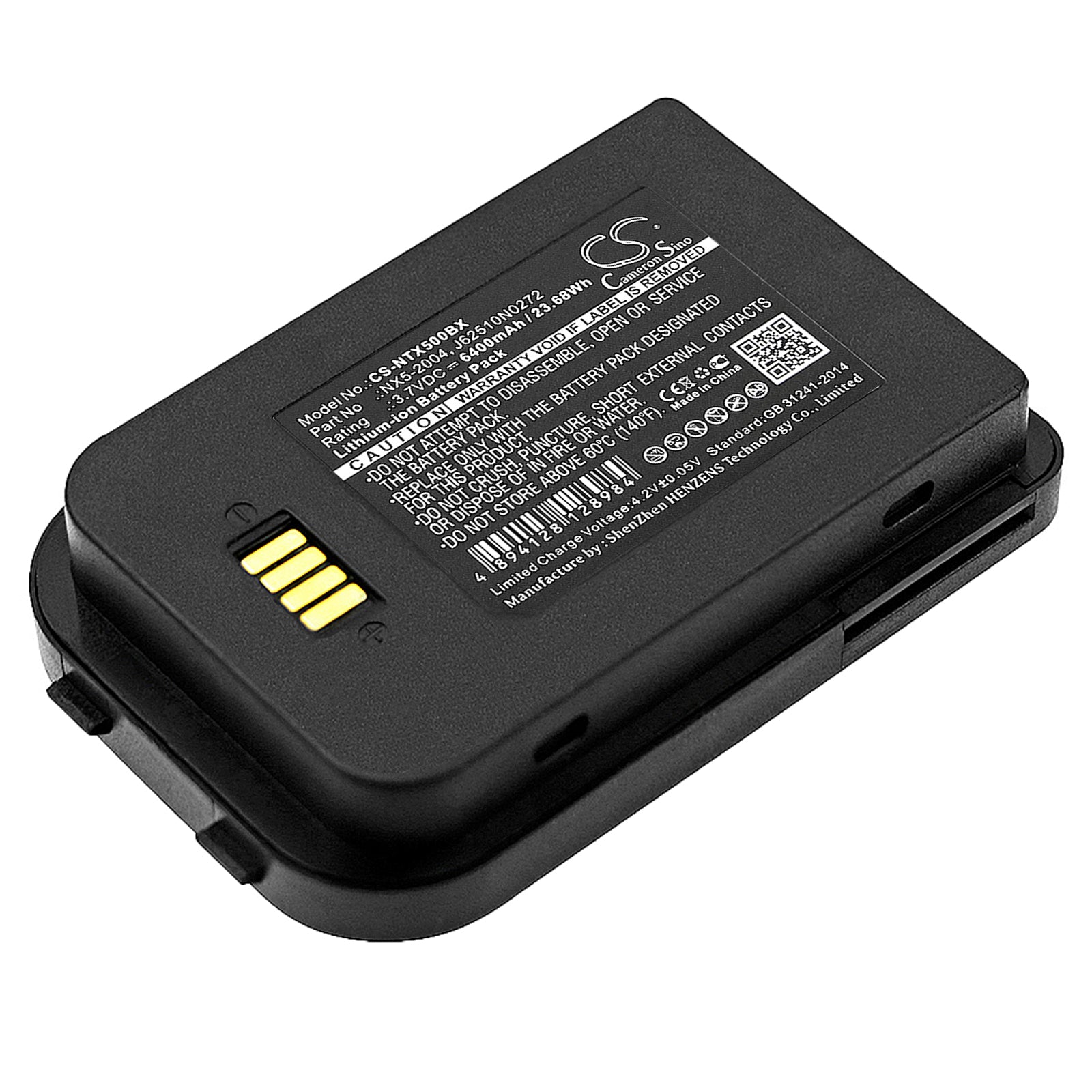 6400mAh Replacement Battery for Bluebird Pidion BIP-6000 & Nautiz X5 - 3.7V Li-ion Barcode Scanner eTicket Power Solution