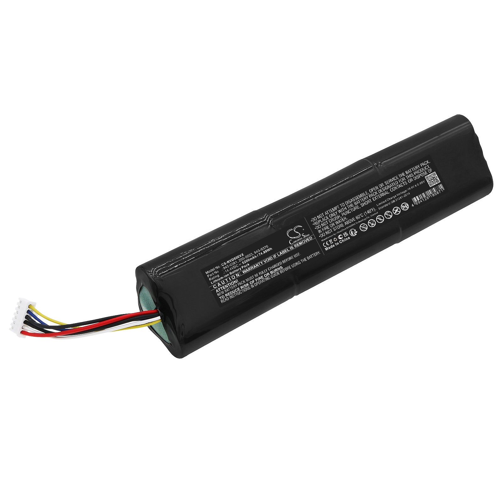5200mAh Battery for Neato D8 D9 D10 Botvac D Series Vacuum - 945-0356, 905-0596 Replacement Li-ion 14.4V