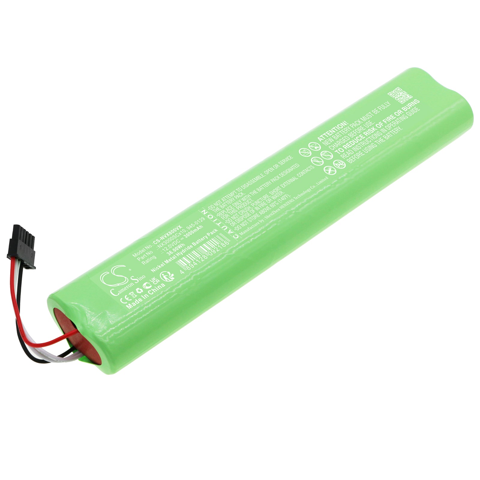 12V 3000mAh Ni-MH Replacement Battery for Neato Botvac 70e, 80, 85, D Series Vacuums - 945-0179