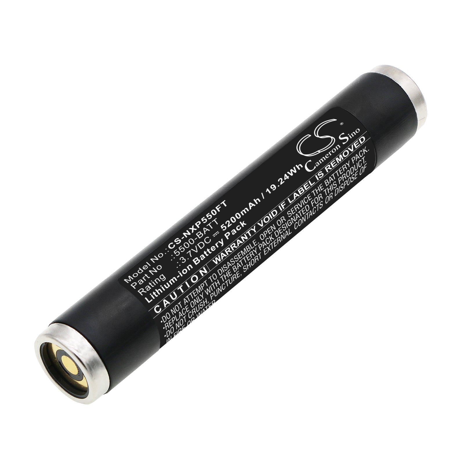 5200mAh Battery for Nightstick XPR-5580/5581RX/5542GMX Flashlights - High Capacity, 3.7V 19.24Wh, Long Lasting Power