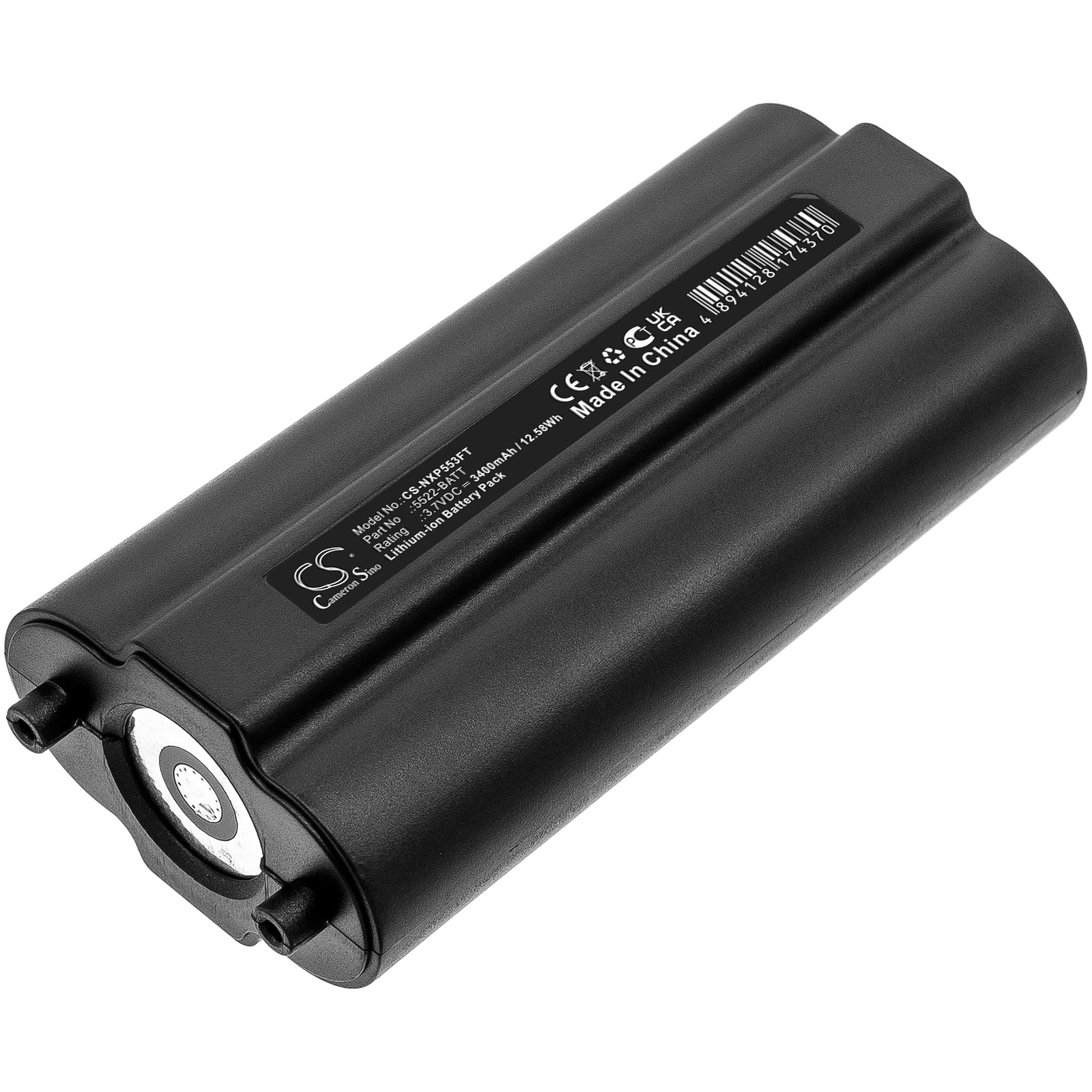 3400mAh Li-ion Replacement Battery for Nightstick XPR-5522GMX Flashlight - 3.7V 12.58Wh High-Capacity Power